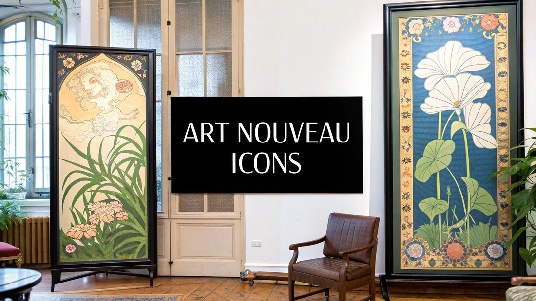 Those Swirly Art Nouveau Posters That Make Your Walls Look Dead Cool