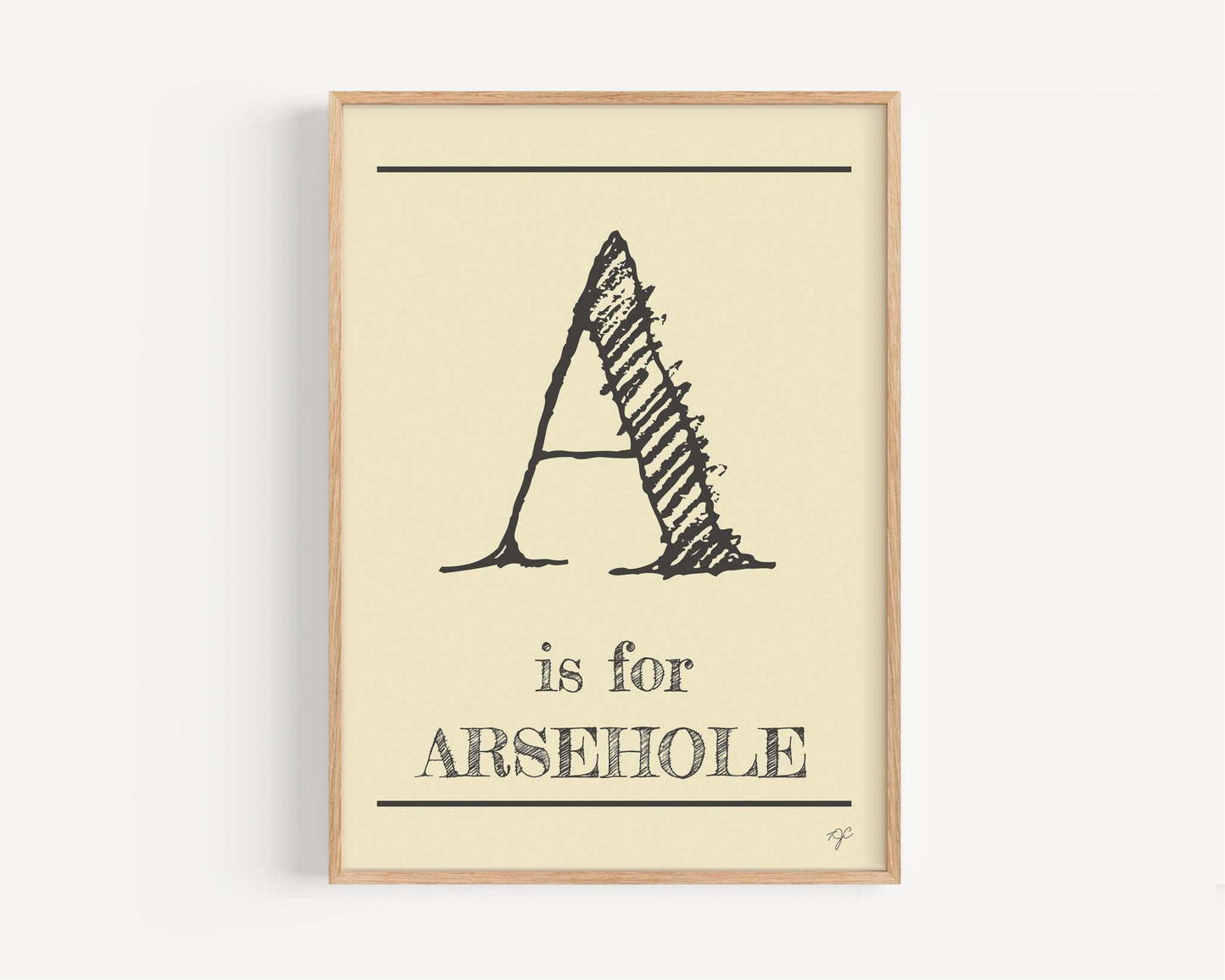 A is for... Alphabet Wall Art Print
