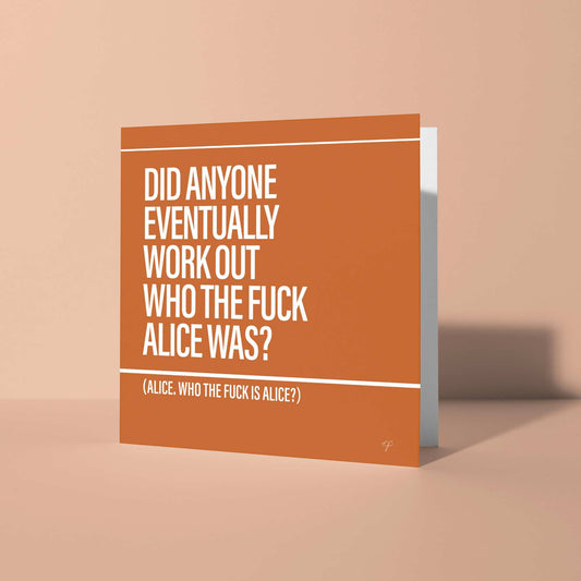 "Alice" - Greeting Card