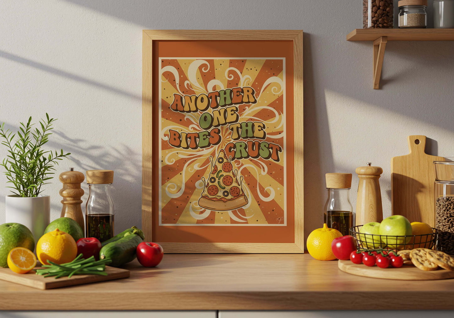 "Another One Bites The Crust" wall print