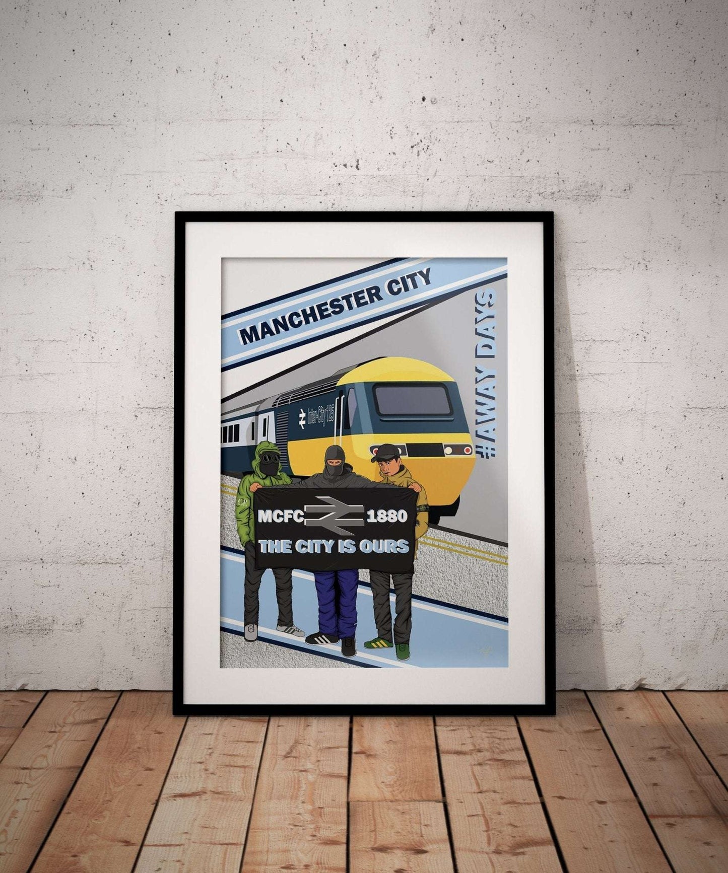 Manchester City Away Days print - Striped Circle