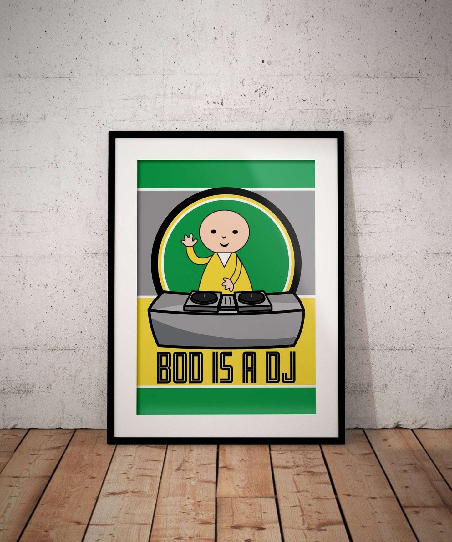 Bod is a DJ print - Striped Circle