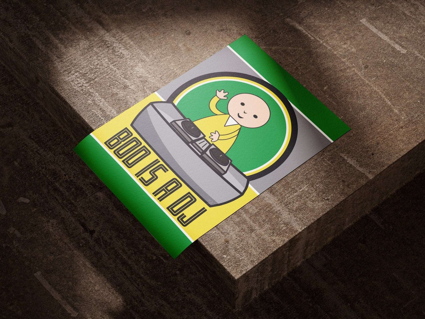 Bod is a DJ print - Striped Circle