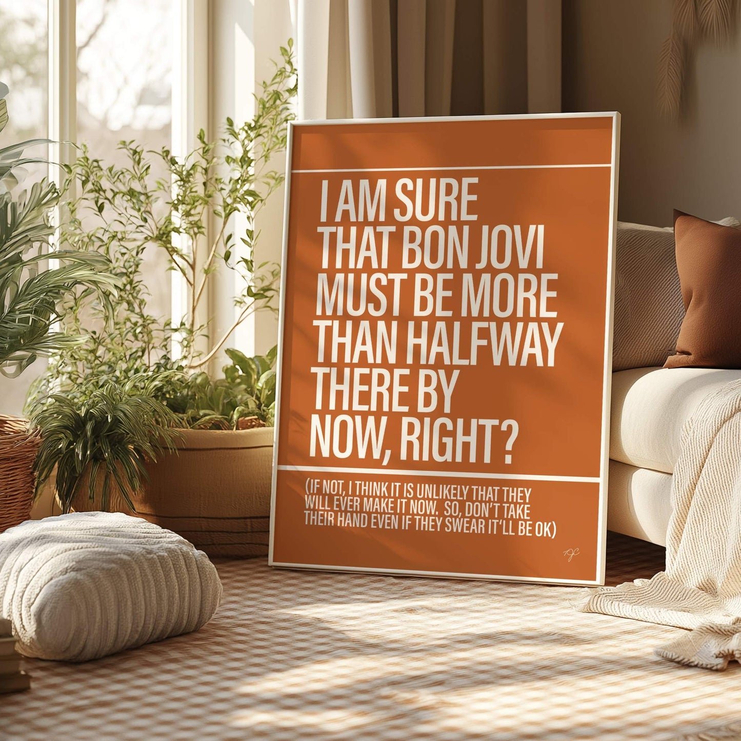 Livin' On A Prayer - Framed Print