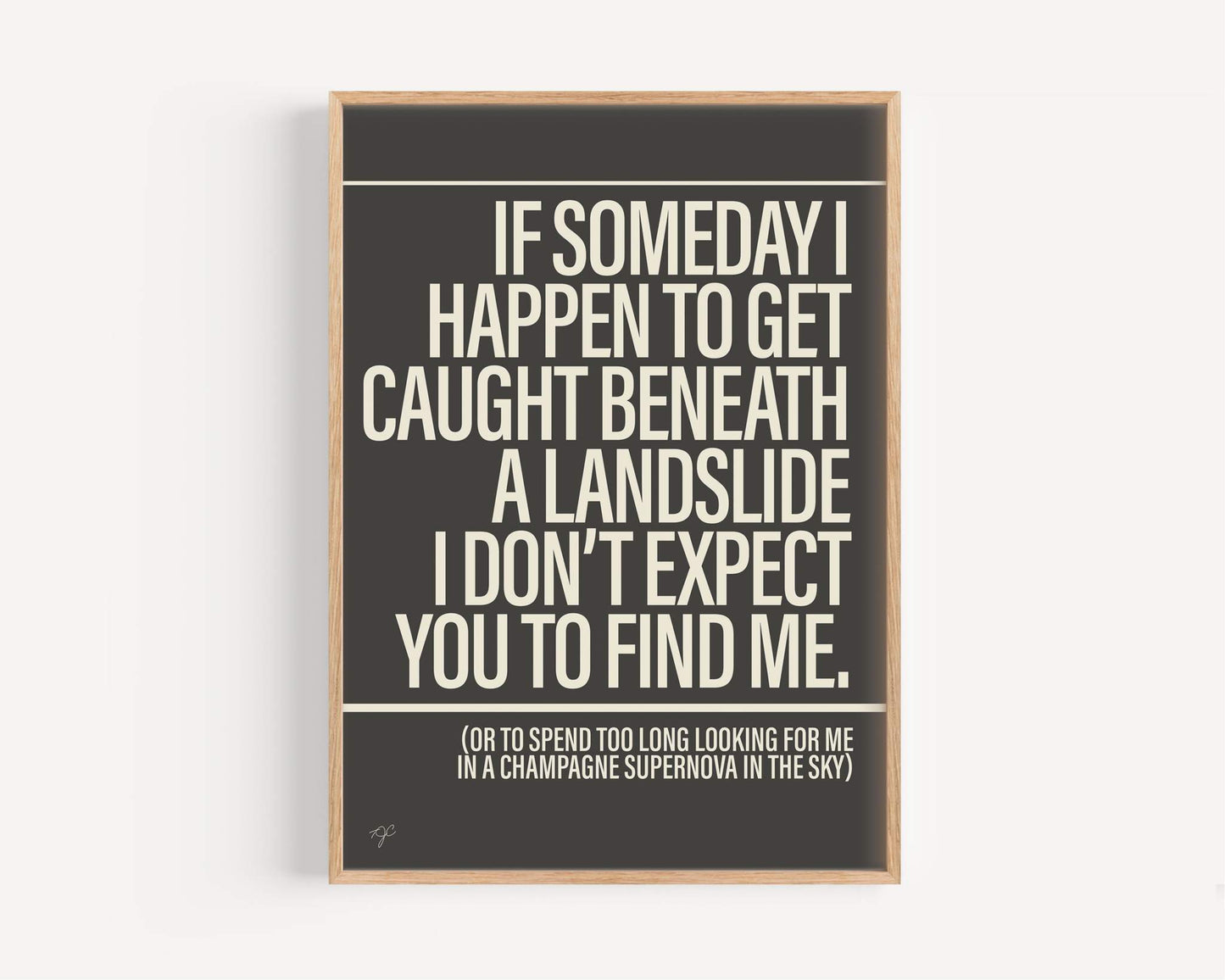Champagne Supernova - Framed Print