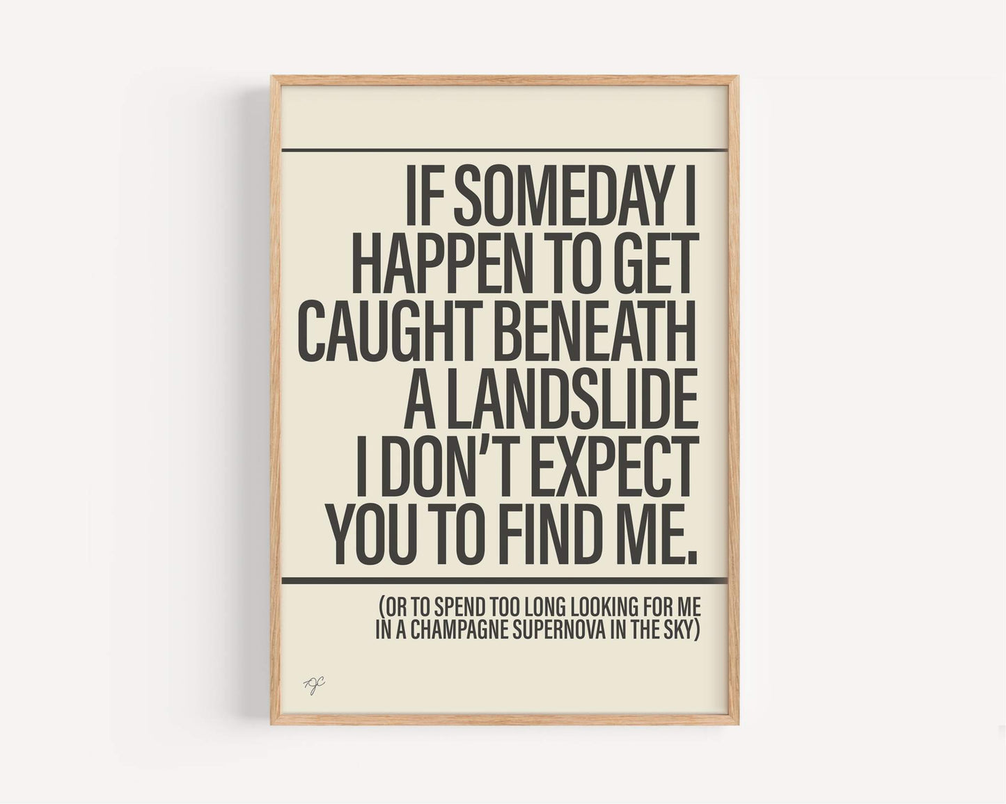 Champagne Supernova - Framed Print