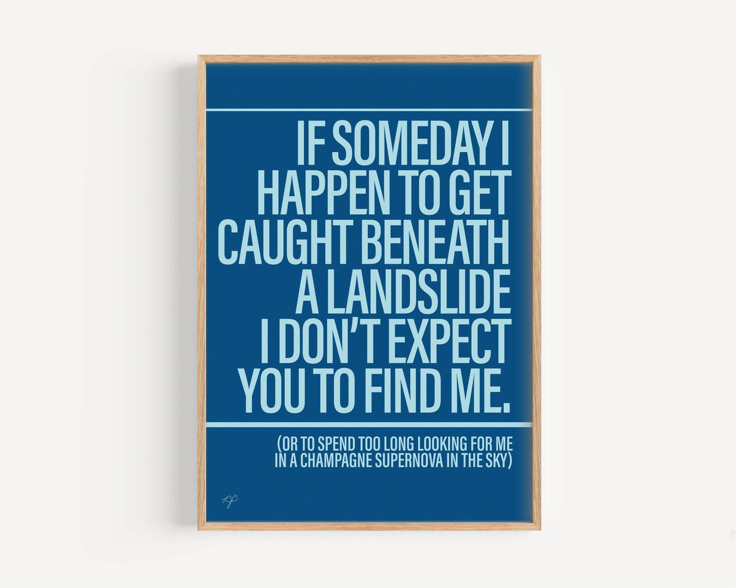 Champagne Supernova - Framed Print