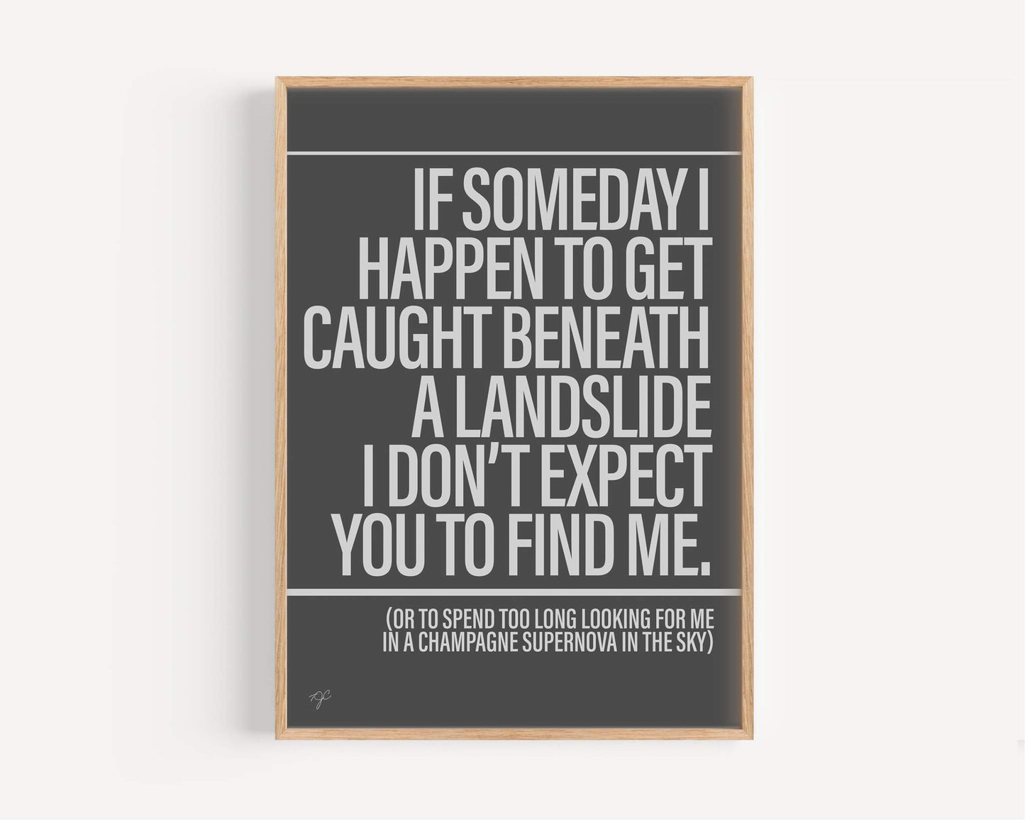 Champagne Supernova - Framed Print