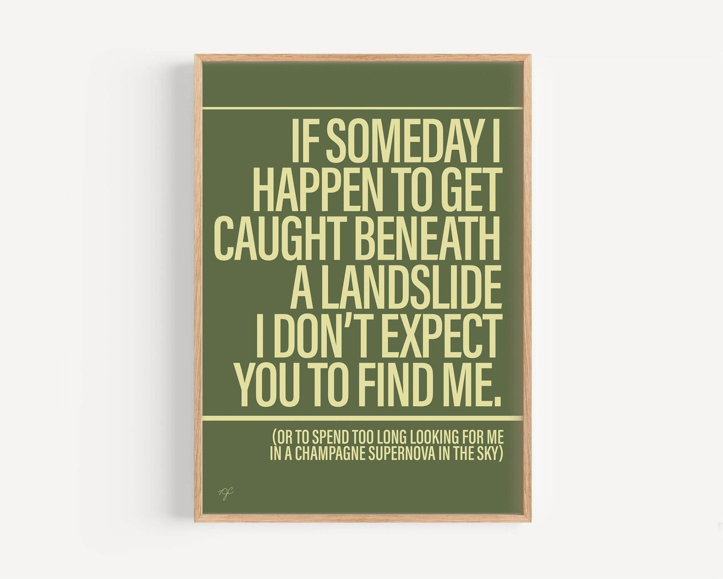 Champagne Supernova - Framed Print
