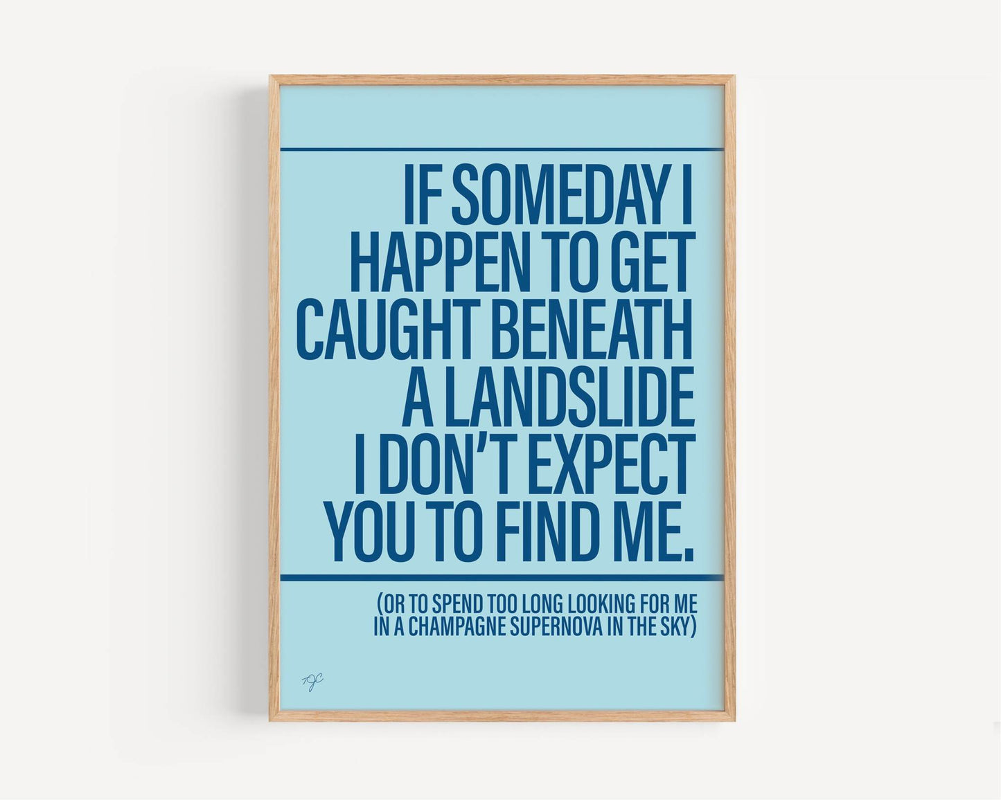 Champagne Supernova - Framed Print