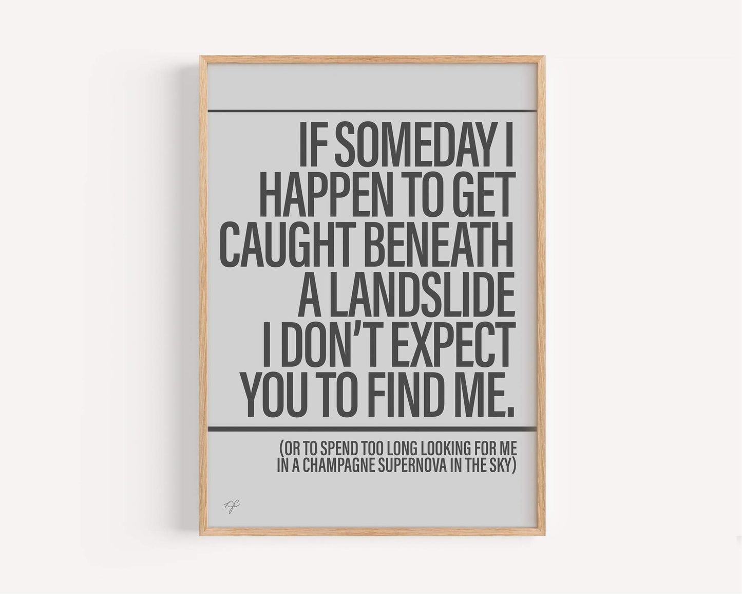 Champagne Supernova - Framed Print