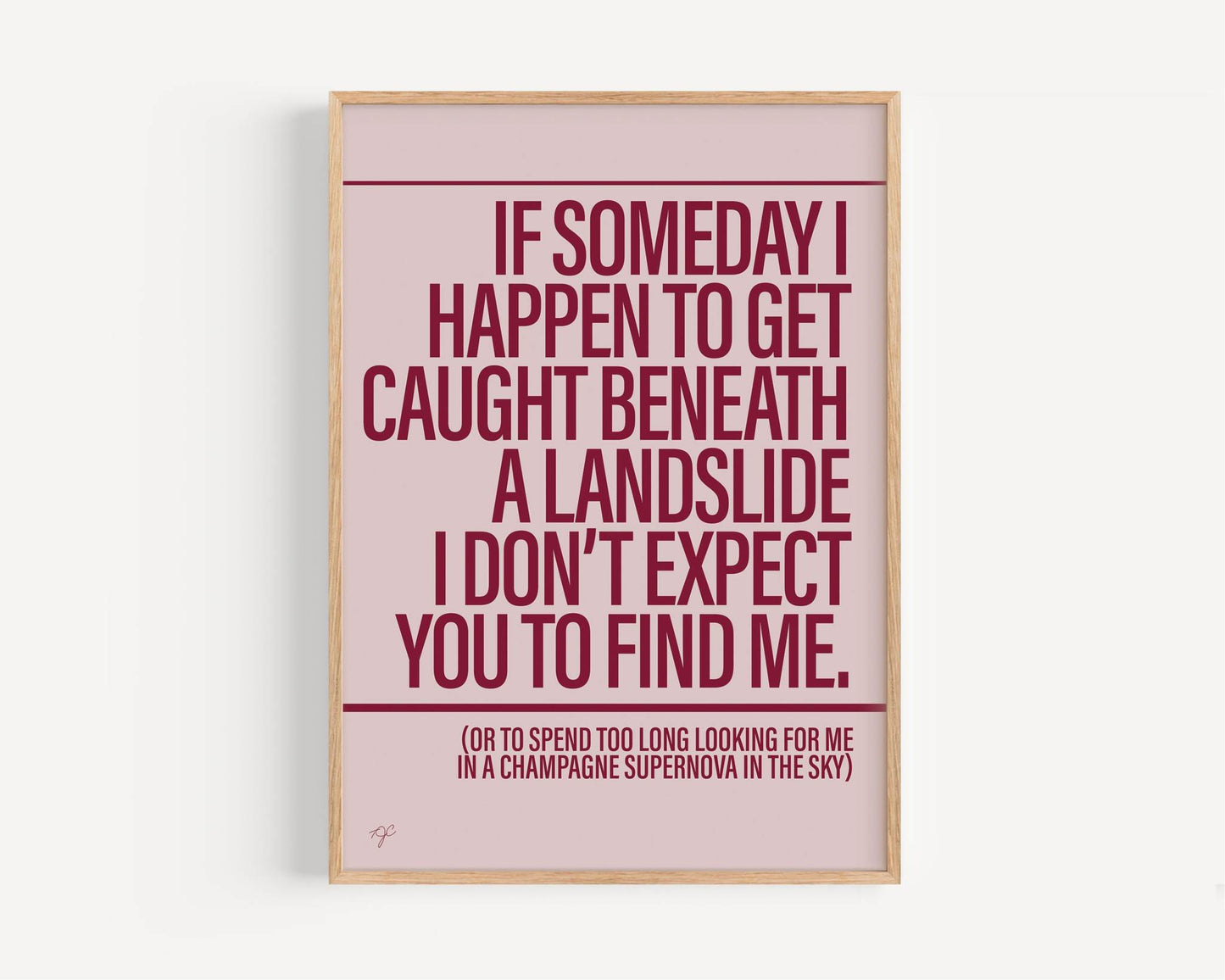 Champagne Supernova - Framed Print