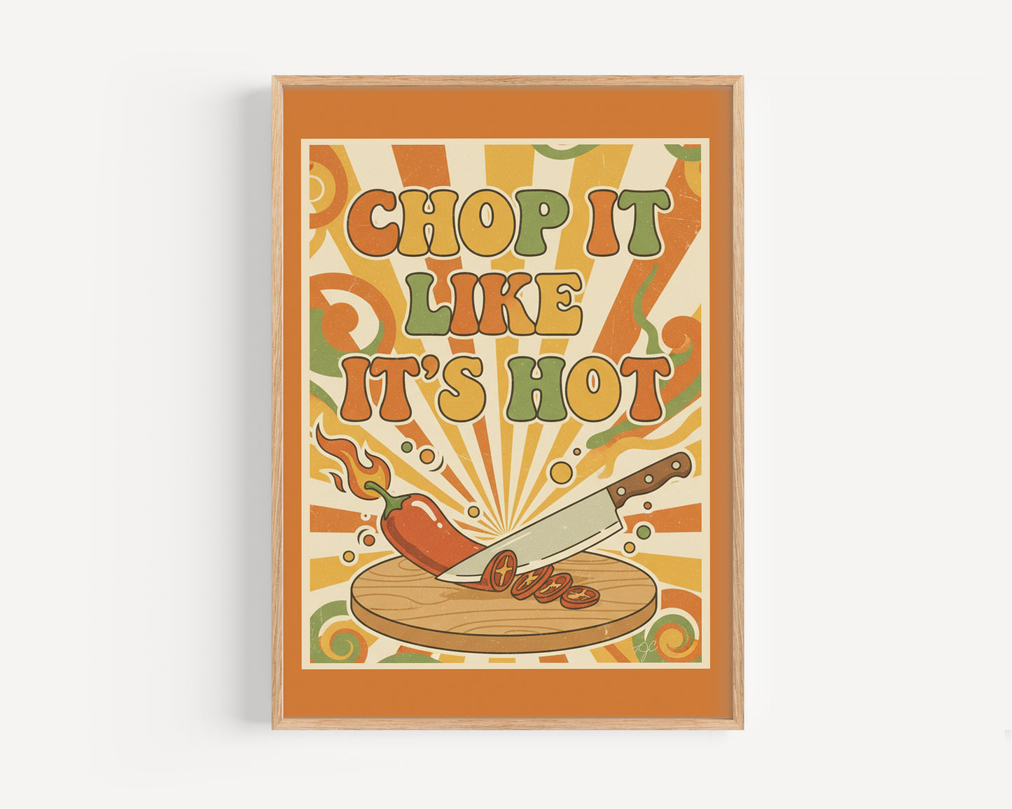 "Chop It Like It's Hot" wall print
