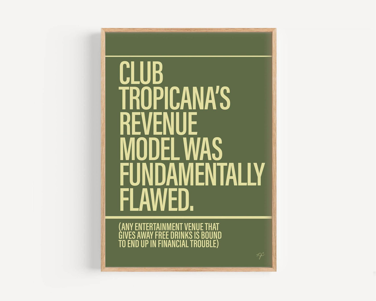 Club Tropicana by Wham print