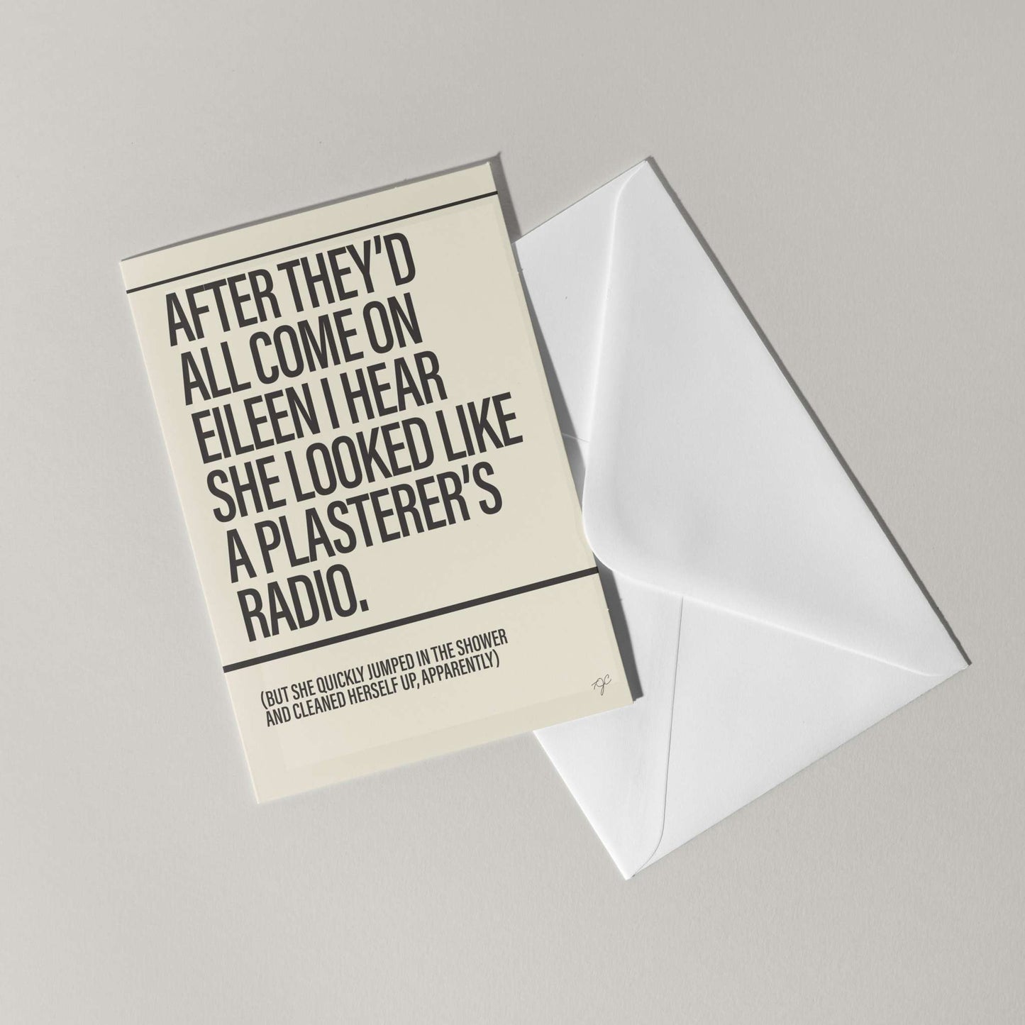 "Come On Eileen" - Greeting Card