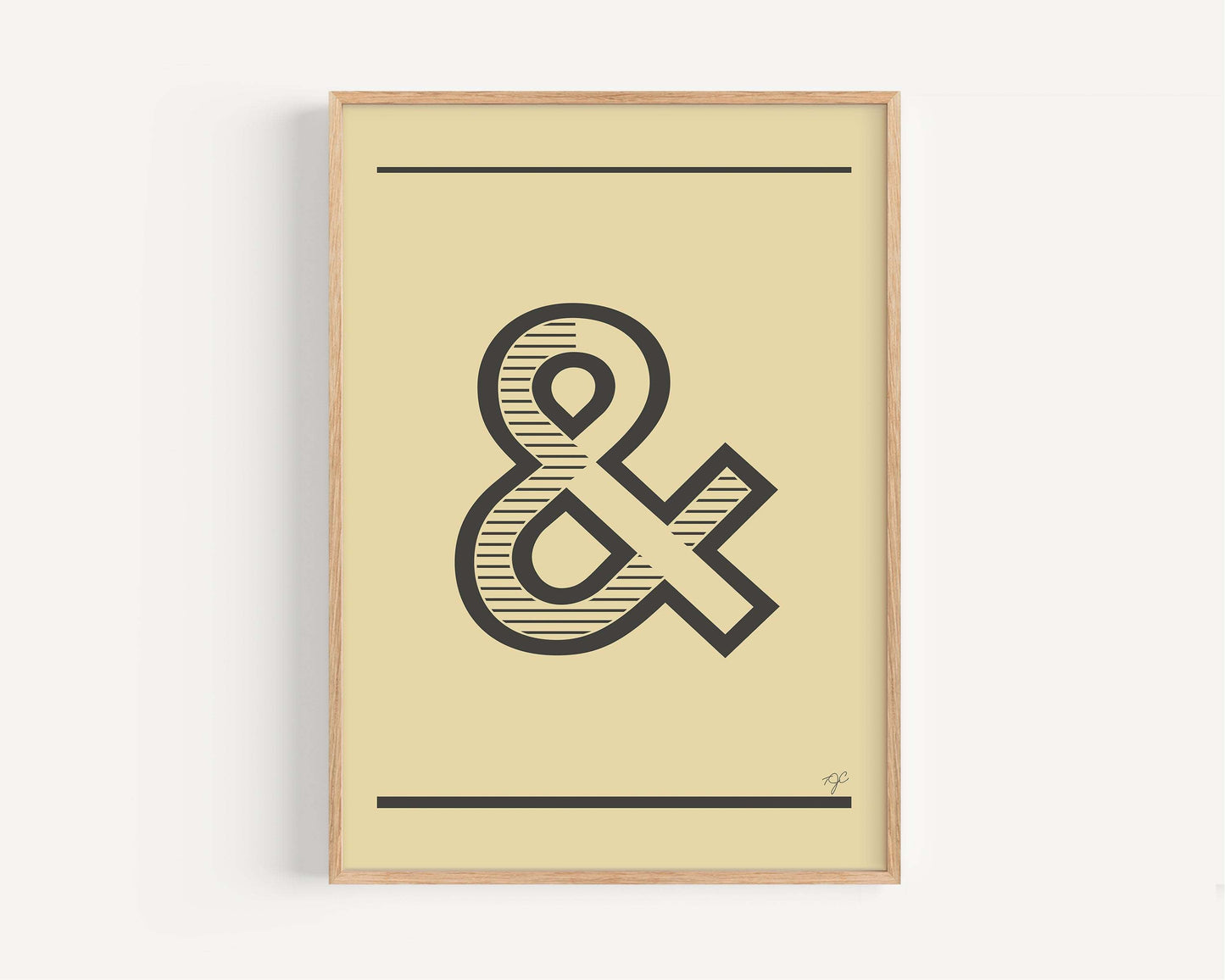 Ampersand & symbol from Alphabet Print Collection on matte fine art paper
