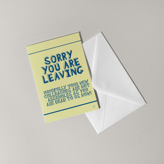 "You are dead to us now!" - Congratulations Card