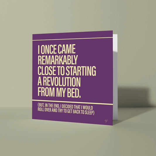 "Don't Look Back in Anger" - Greeting Card