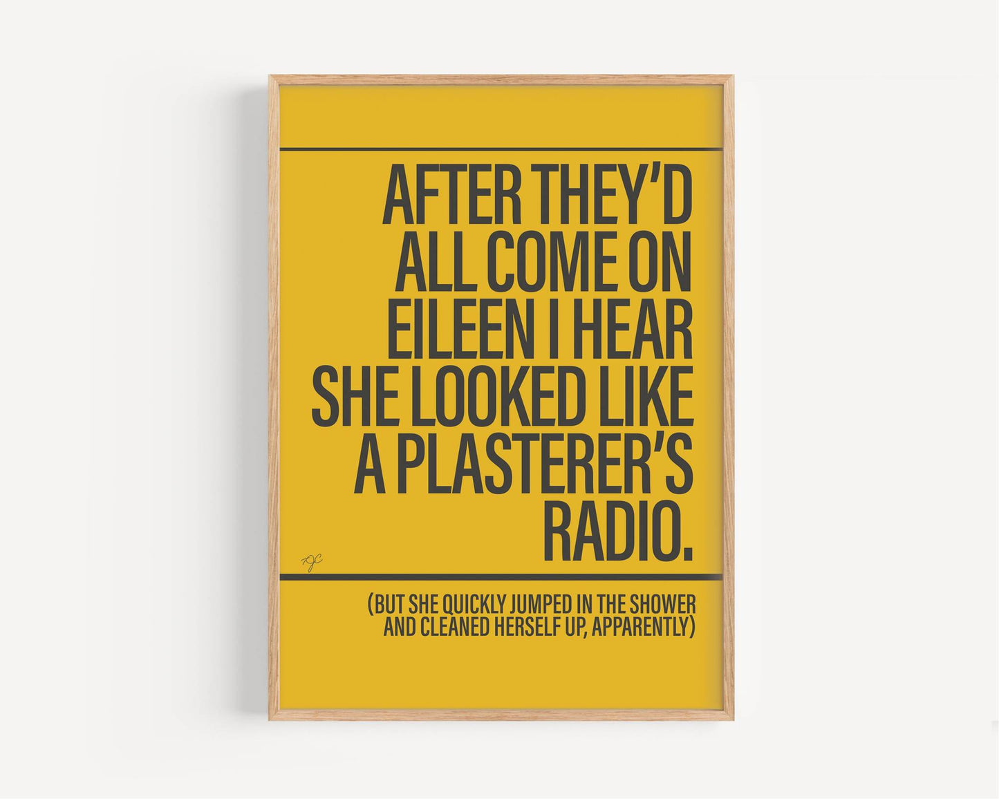 Come On Eileen print