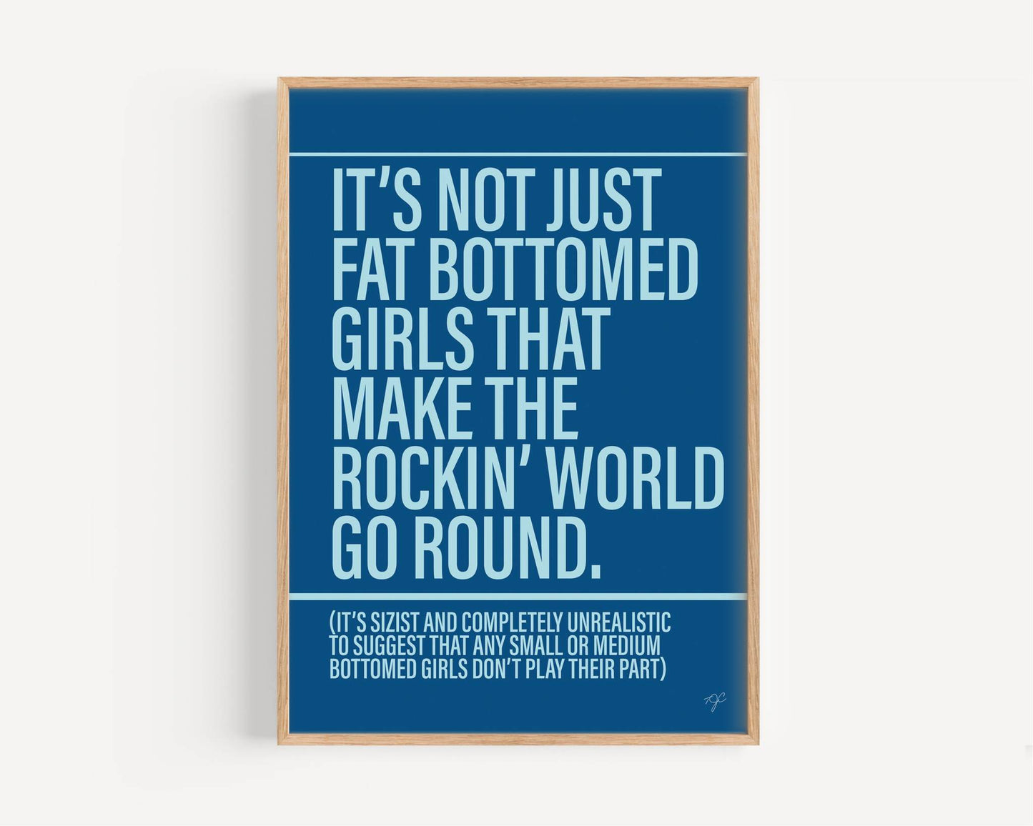 Fat Bottomed Girls - Framed Print