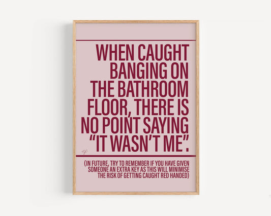 It Wasn't Me - Framed Print