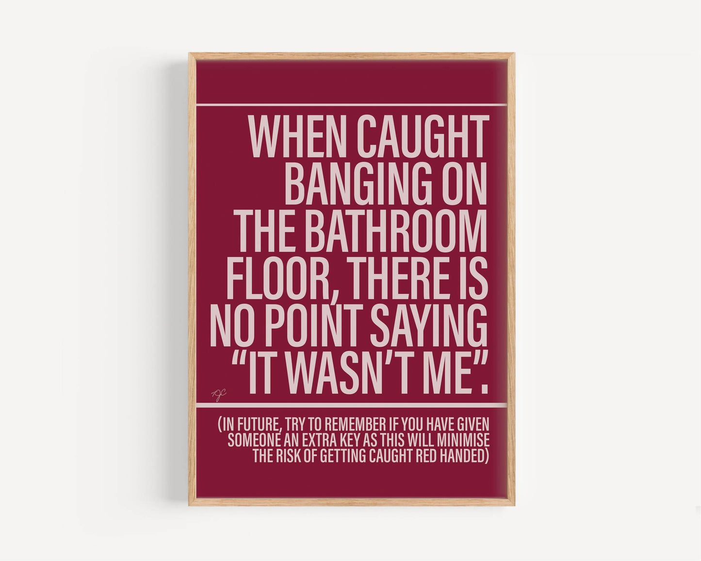 It Wasn't Me - Framed Print
