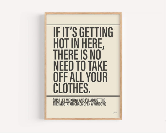 Hot in Herre - Framed Print