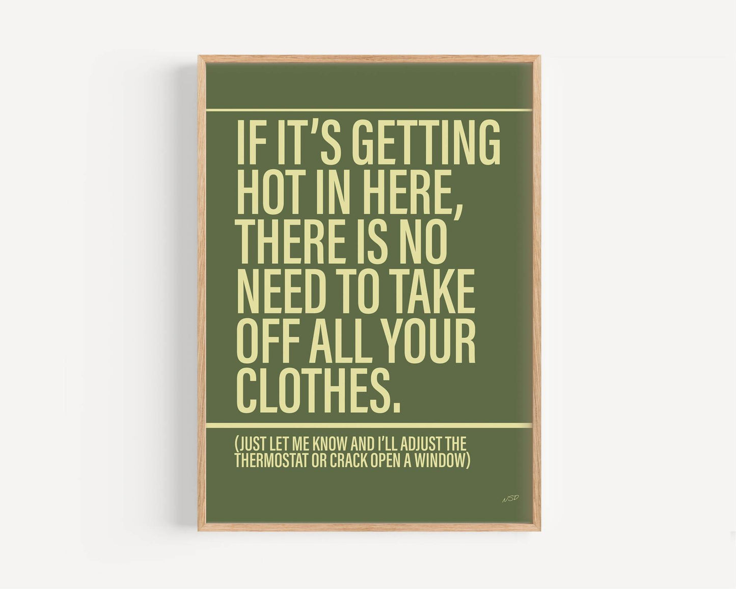 Hot in Herre - Framed Print
