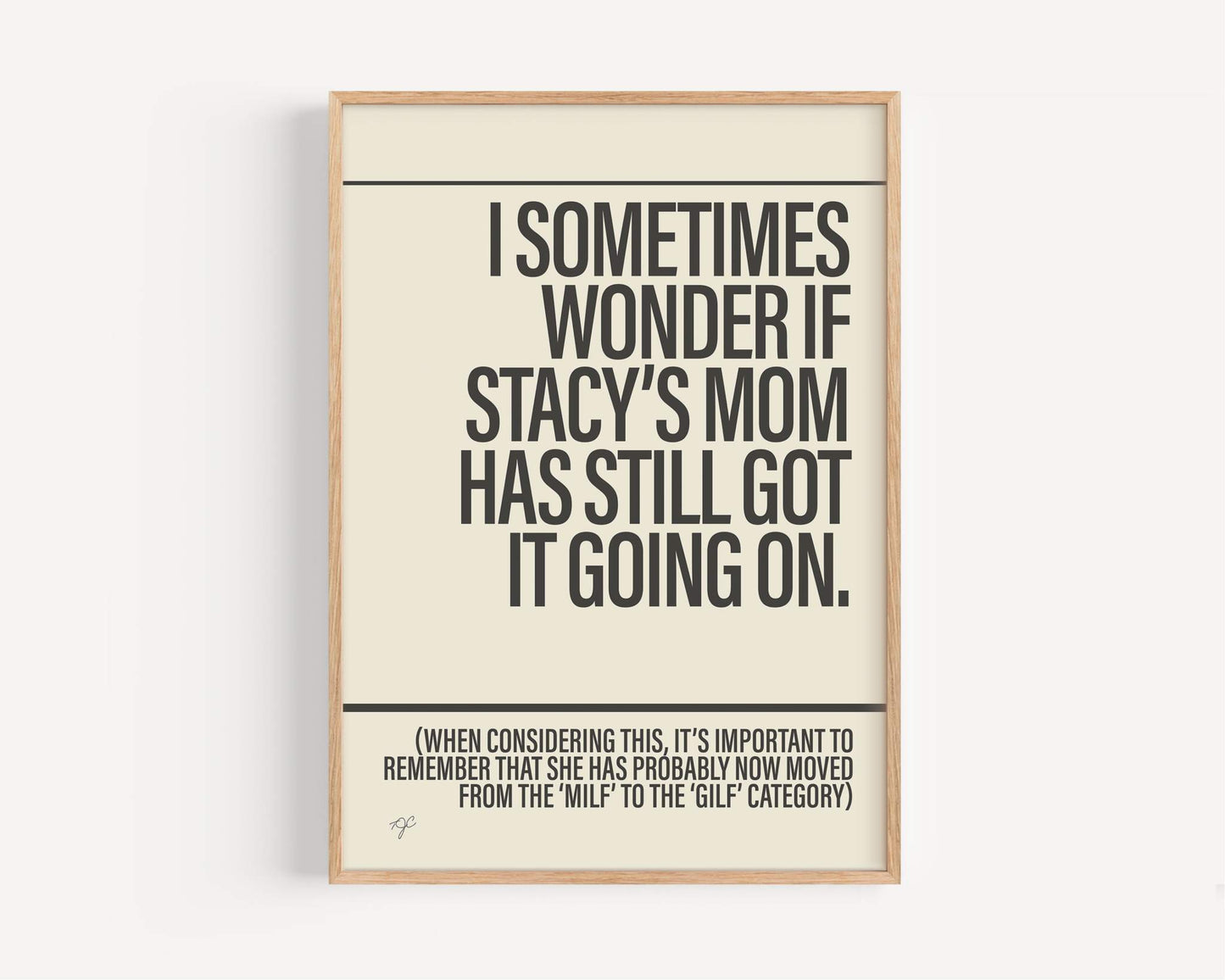 Stacy's Mom - Framed Print