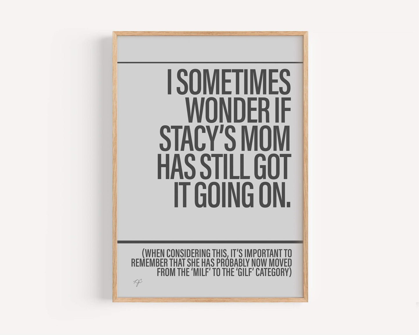 Stacy's Mom - Framed Print