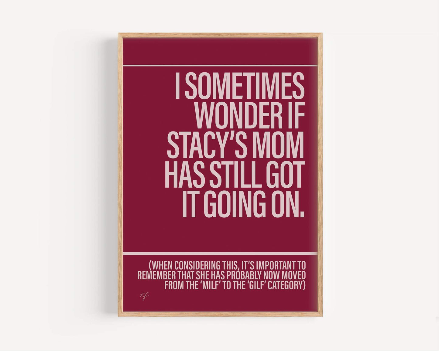Stacy's Mom - Framed Print