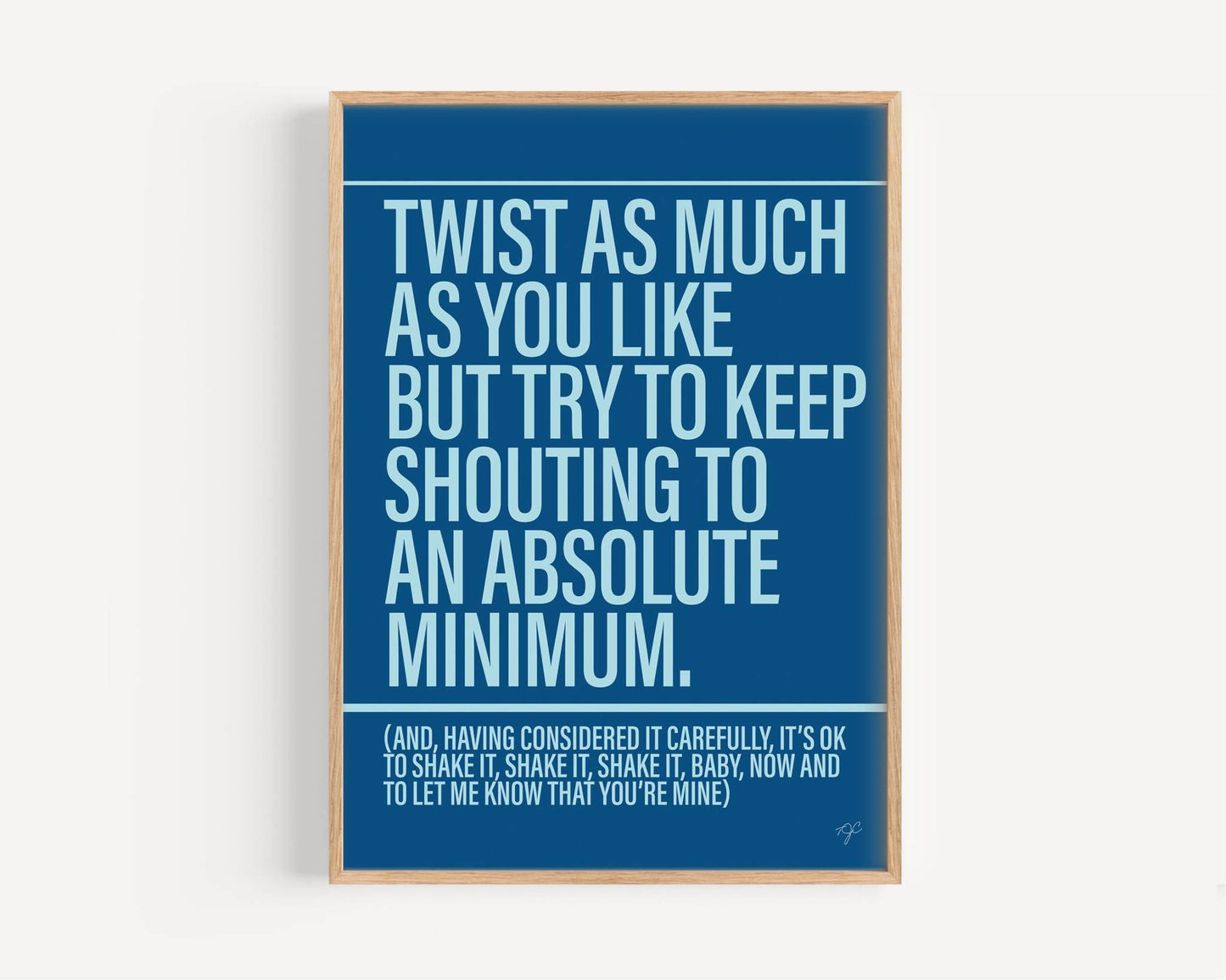 Twist & Shout - Framed Print