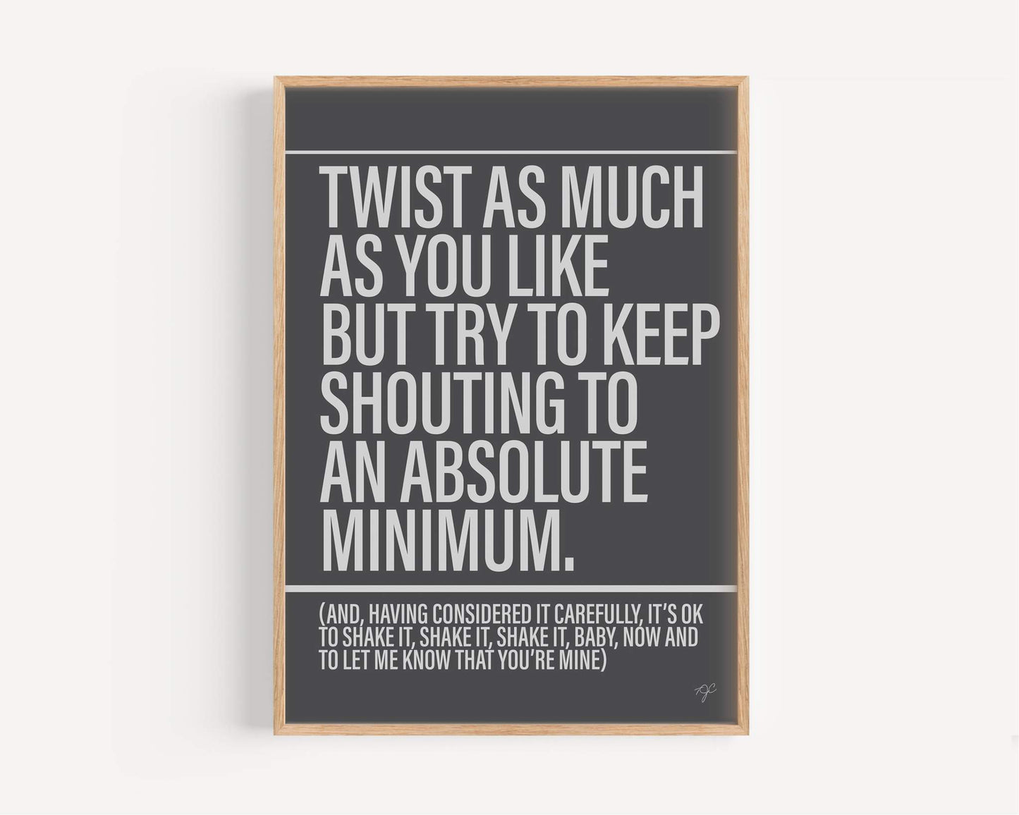 Twist & Shout - Framed Print