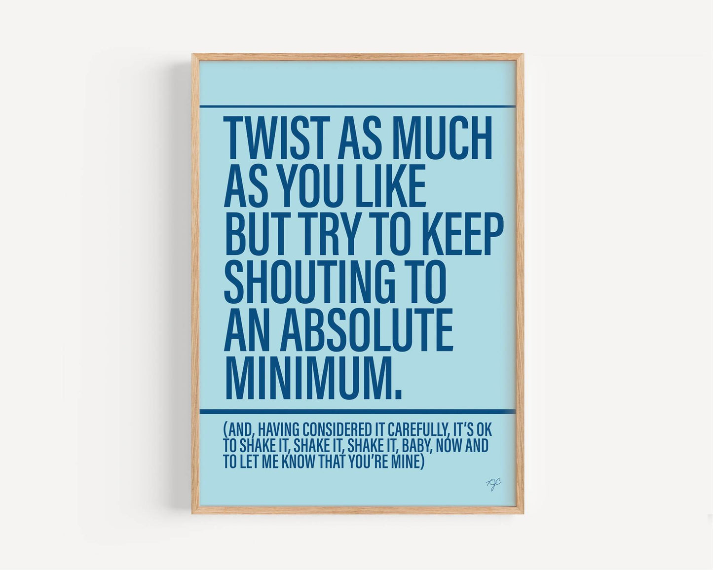 Twist & Shout - Framed Print
