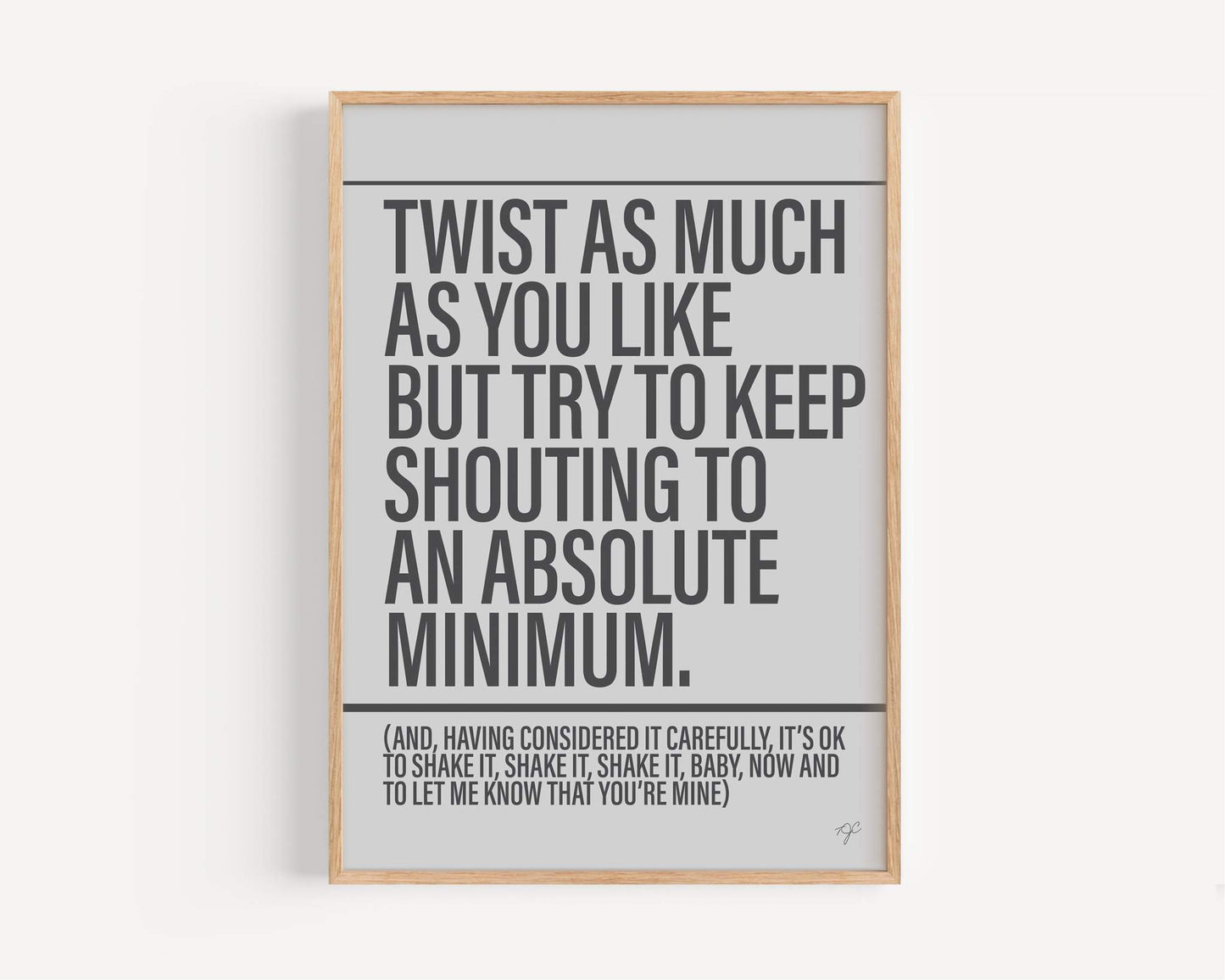 Twist & Shout - Framed Print