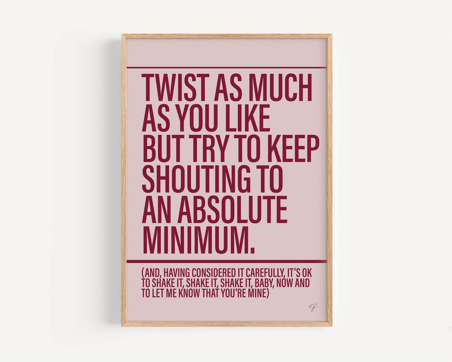Twist & Shout - Framed Print