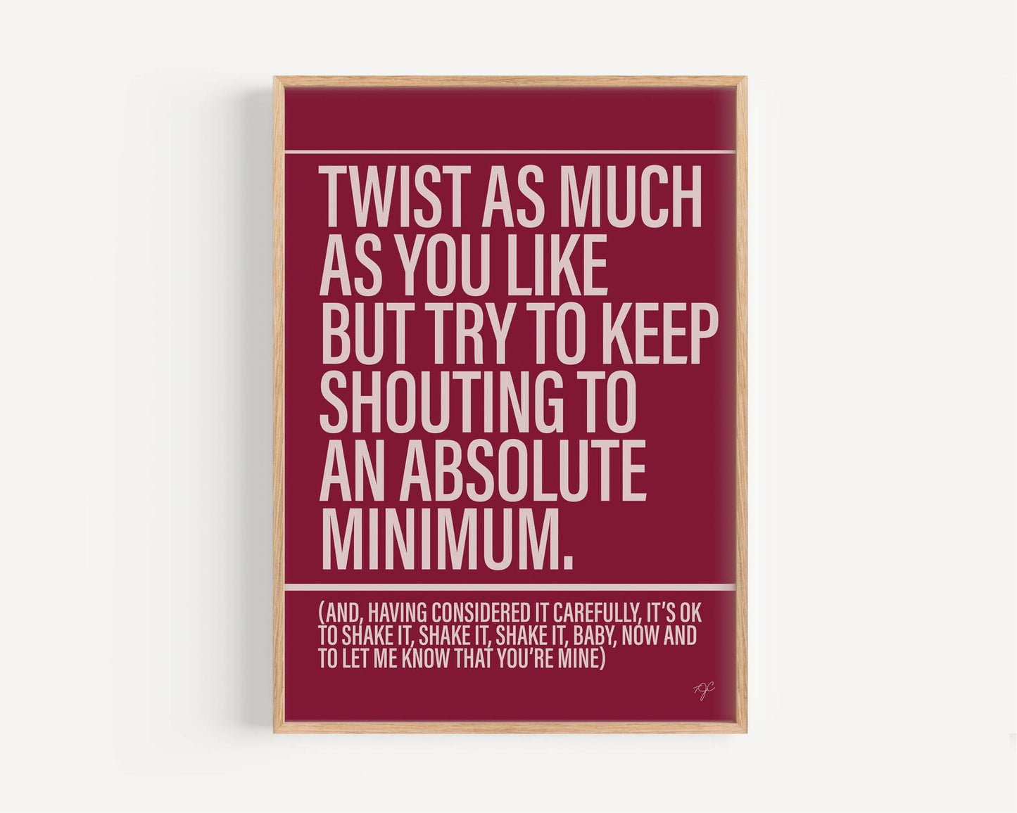 Twist & Shout - Framed Print