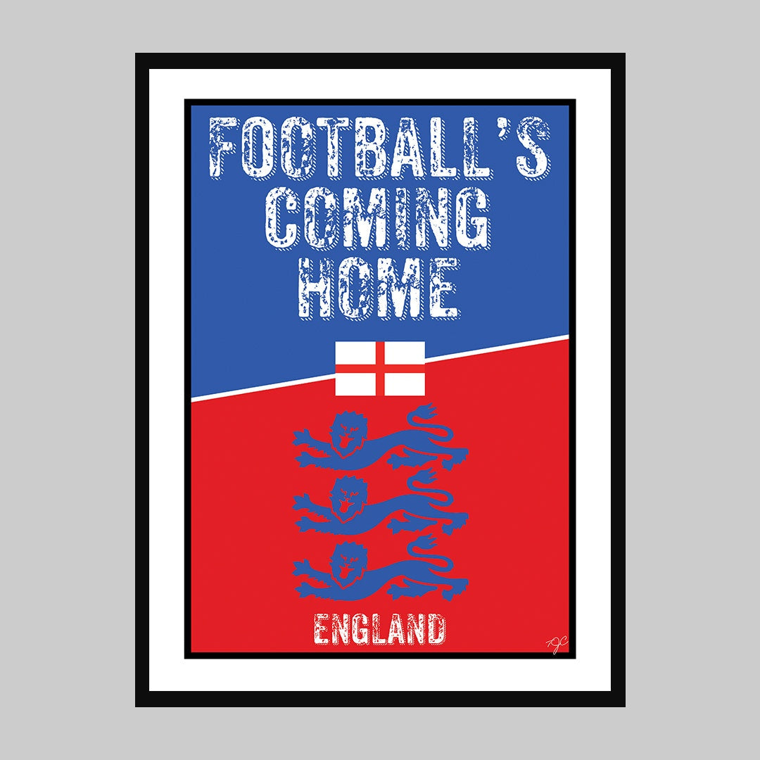 Football Coming Home - England print