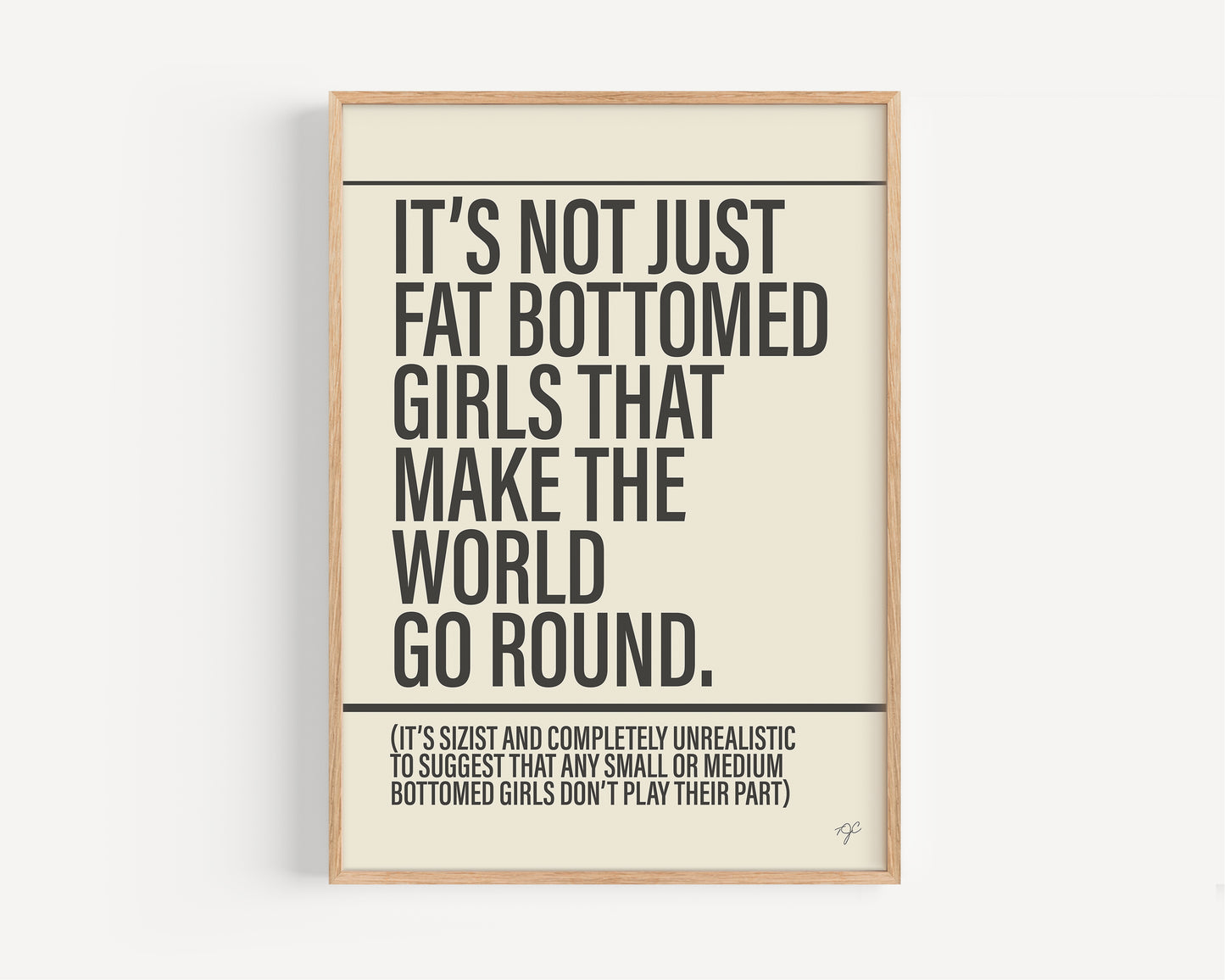 Fat Bottomed Girls - Framed Print