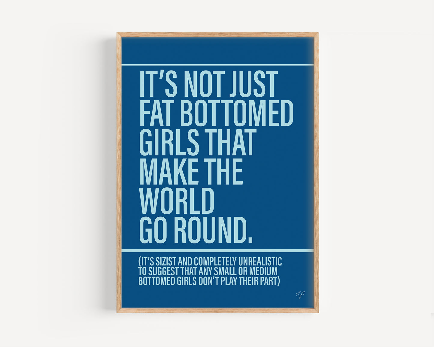Fat Bottomed Girls - Framed Print