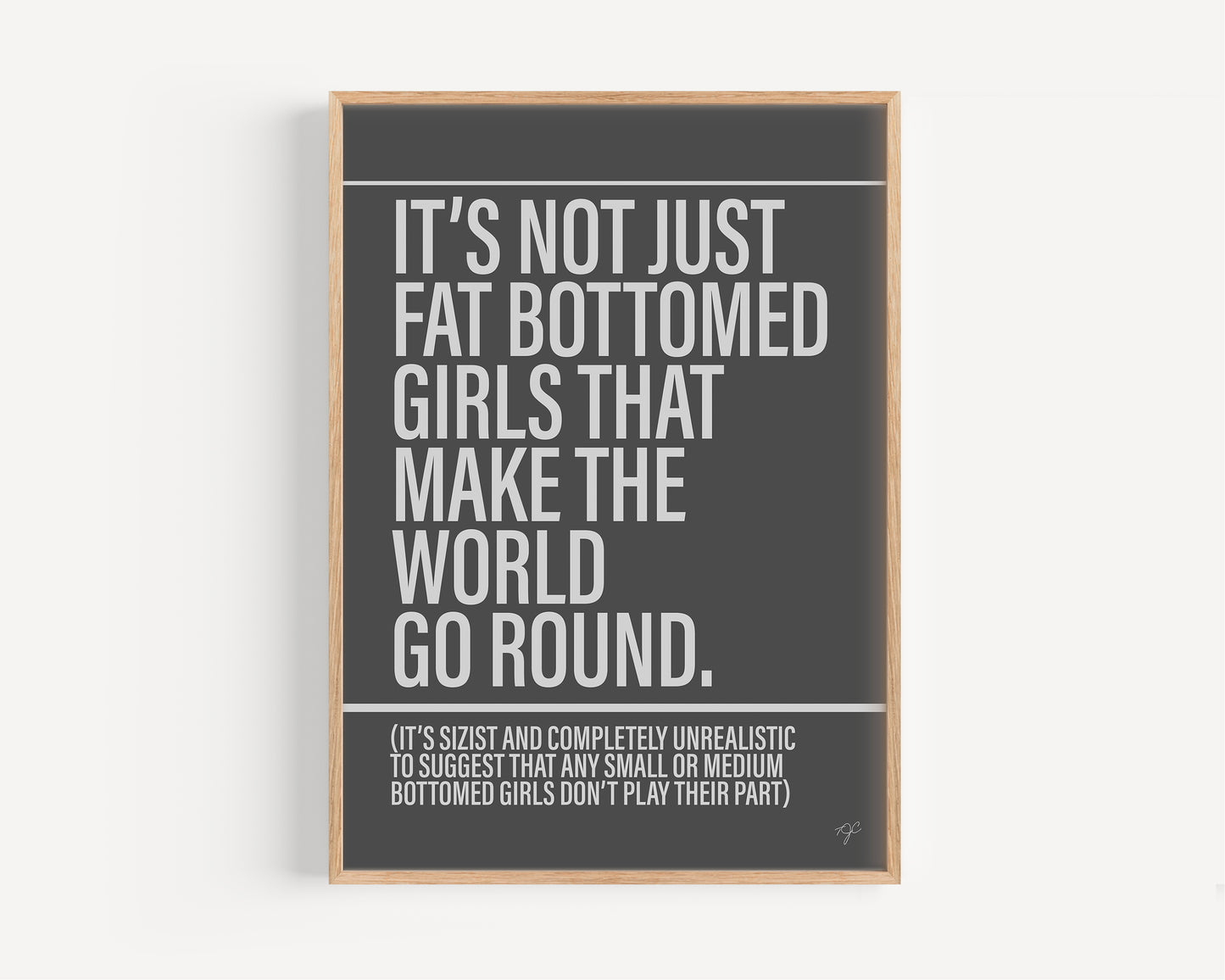 Fat Bottomed Girls - Framed Print