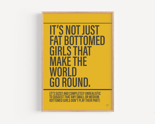 Fat Bottomed Girls - Framed Print