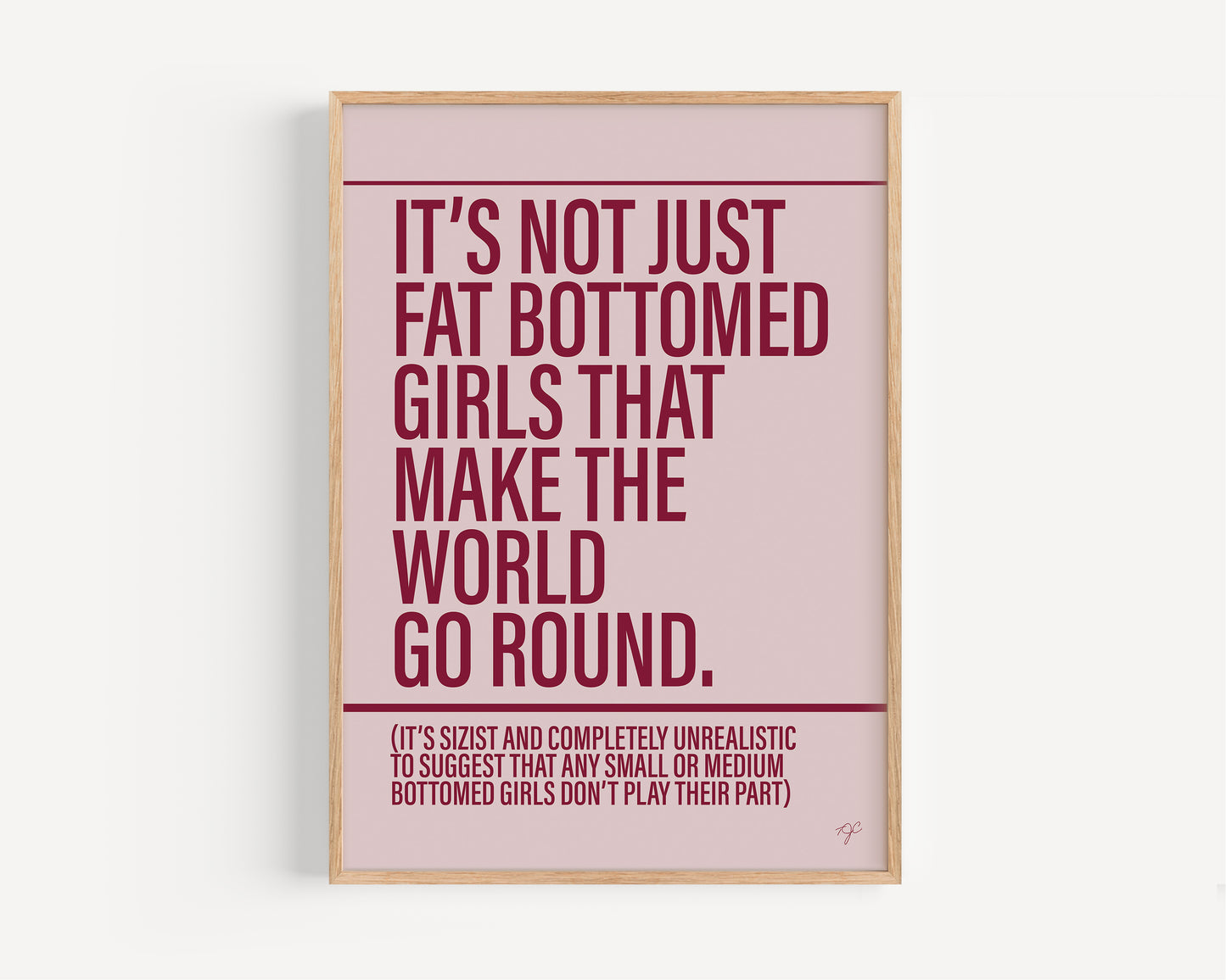 Fat Bottomed Girls - Framed Print