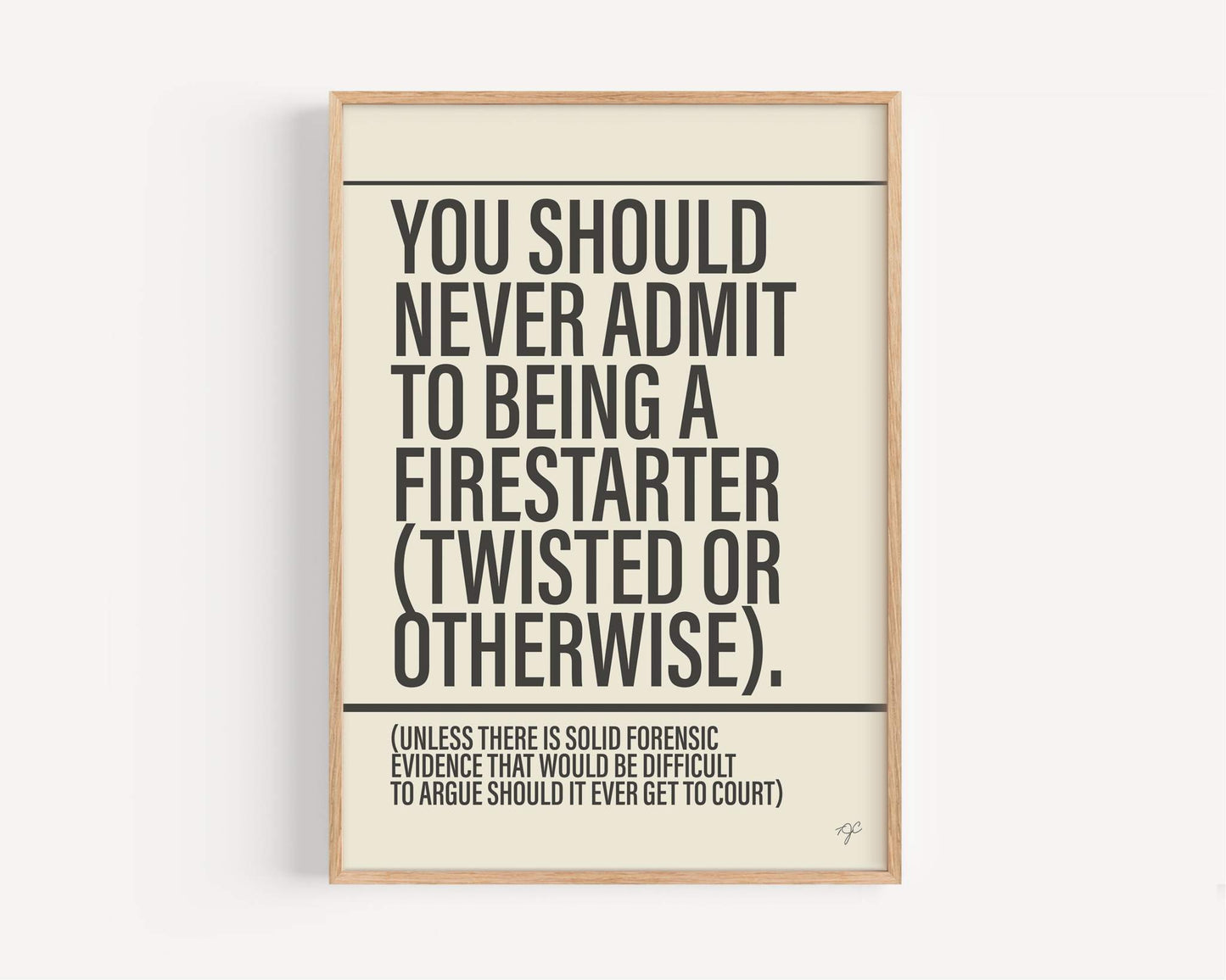 Firestarter - Framed Print