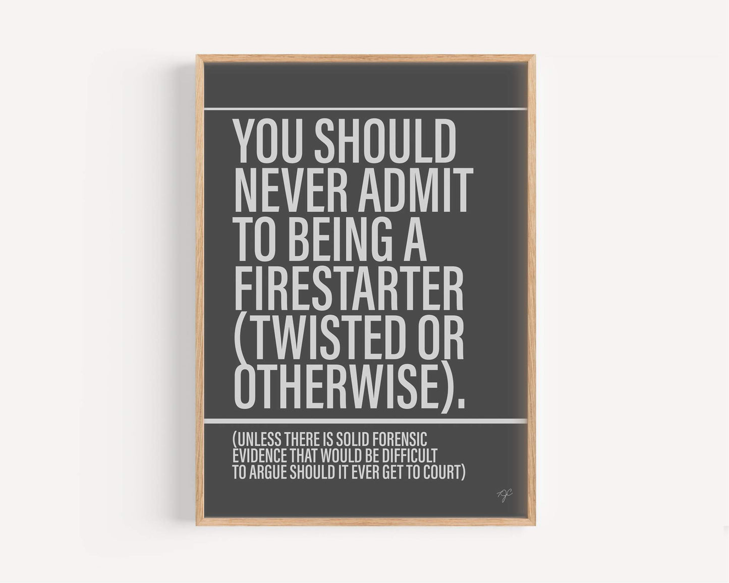 Firestarter - Framed Print