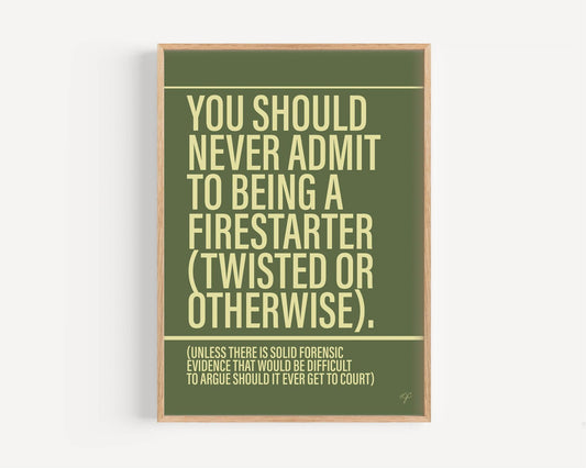 Firestarter - Framed Print