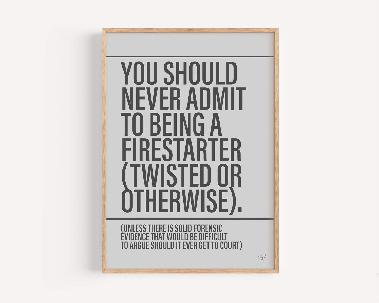Firestarter - Framed Print