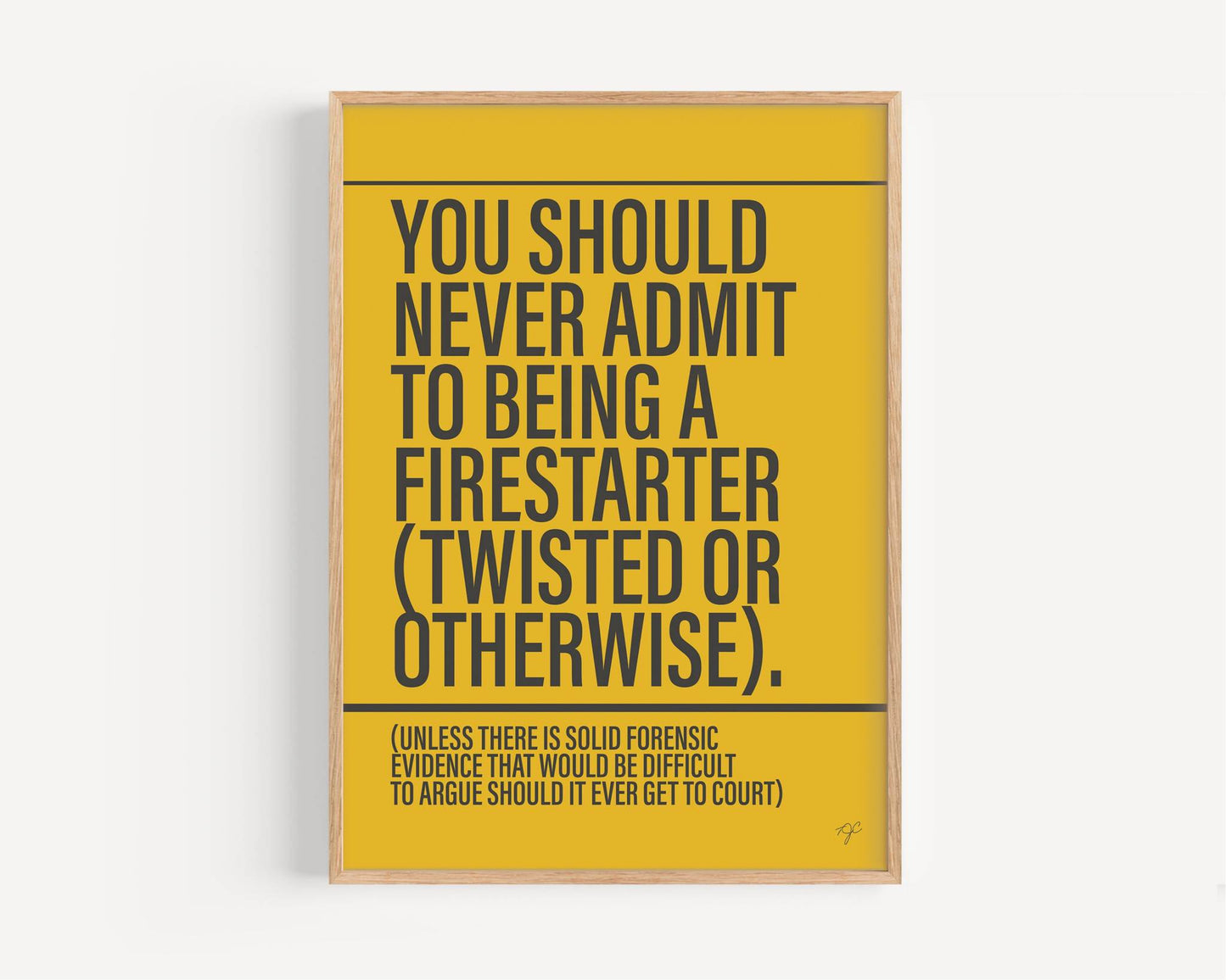 Firestarter - Framed Print
