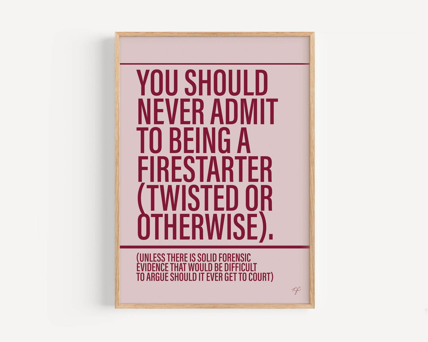 Firestarter - Framed Print