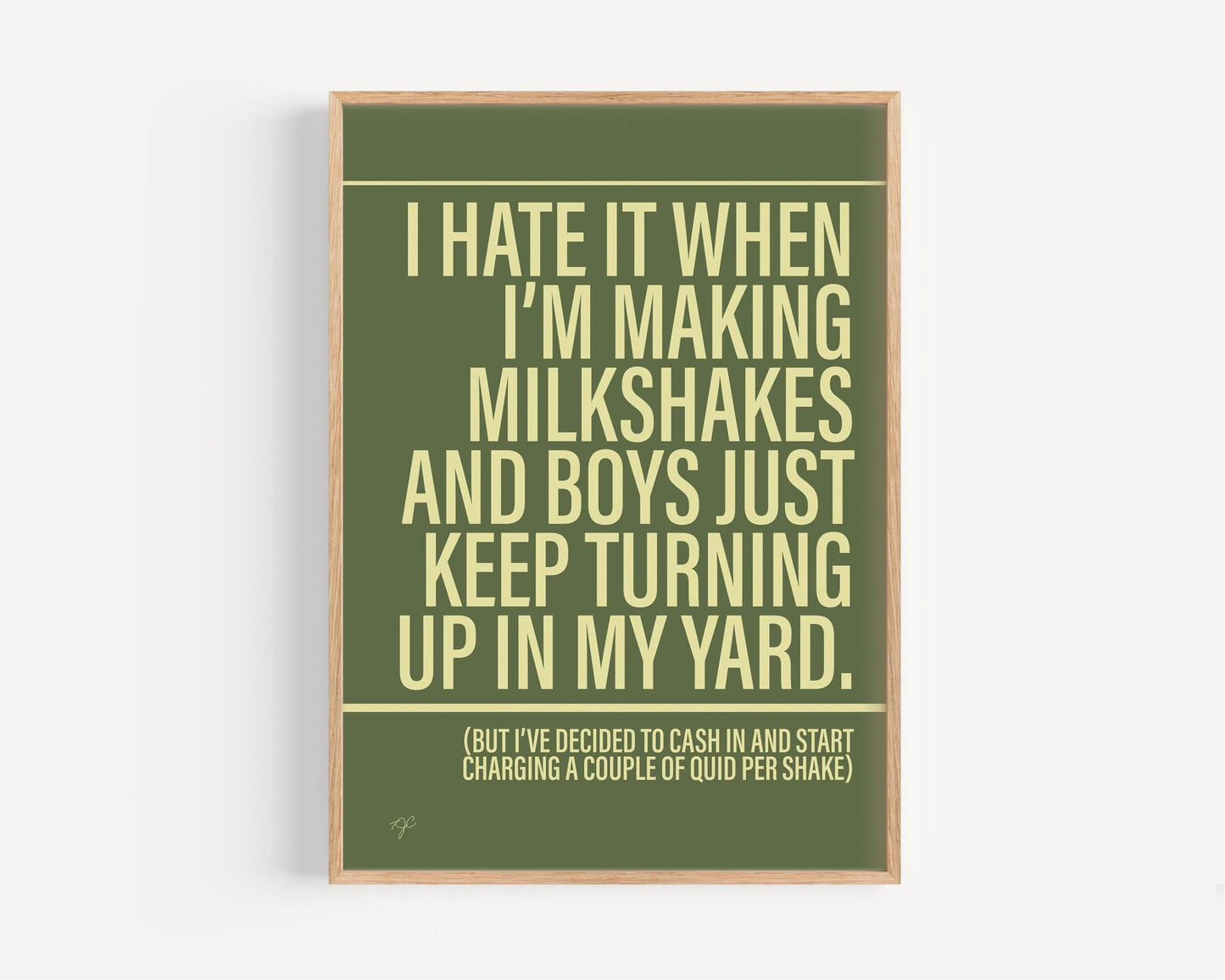 Milkshake - Framed Print